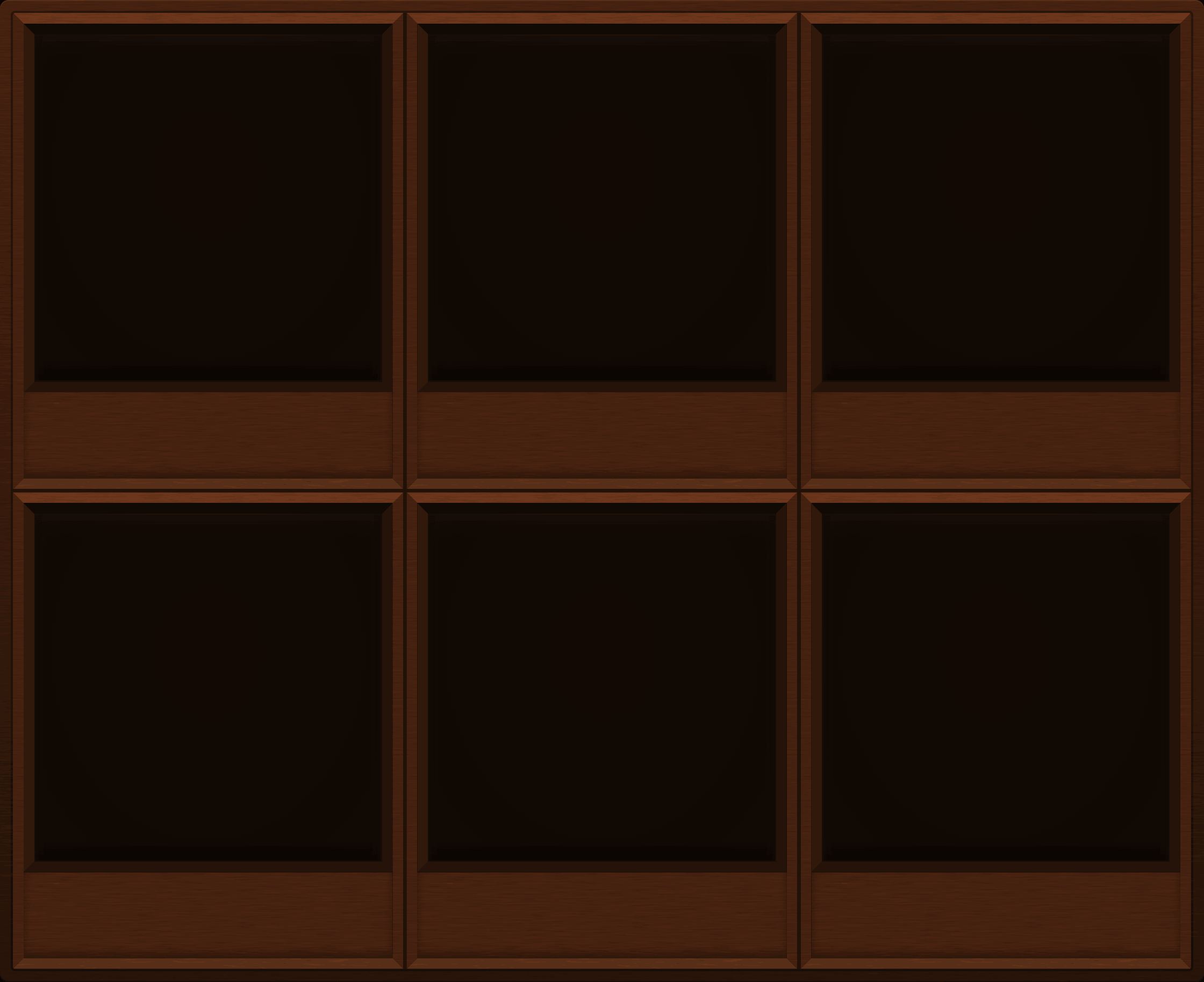 Rust Brown Display Case (2x3)